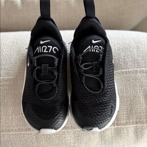 Nike Kids Black and White Air 270 Sneakers